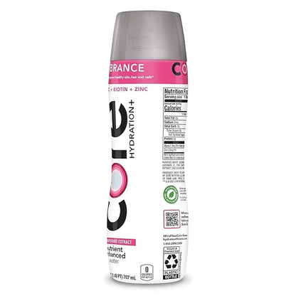 CORE Hydration+ Vibrance, Pink Grapefruit Extract Nutrient Enhanced Water with Vitamin C, Biotin and Zinc, 23.9 Fl Oz Bott...