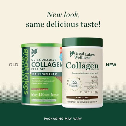 Great Lakes Wellness Collagen Peptides Powder 10 oz