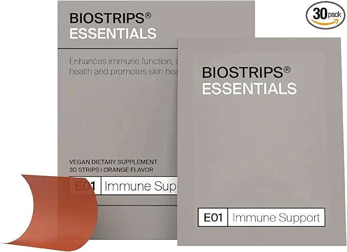 BIOSTRIPS® Immune Support - 5-in-1 Immune Health - Oral Supplement Strips - Supports Immune Function, Gut Health, Skin - V...