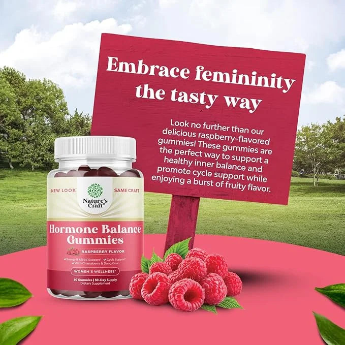 Hormone Balance for Women Gummies of All Ages - PMS Support Supplement for Women, Regulate Menstrual Cycle & Hormonal Bala...