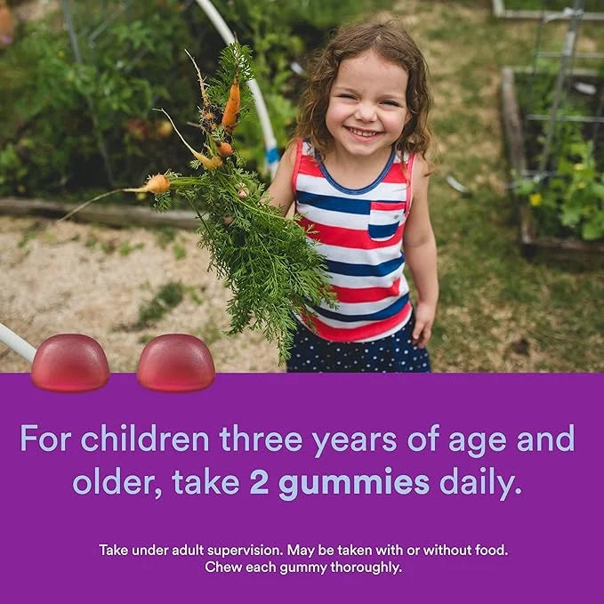 SmartyPants Kids Probiotic Immunity Gummies: Prebiotics 60 Count (30 Day