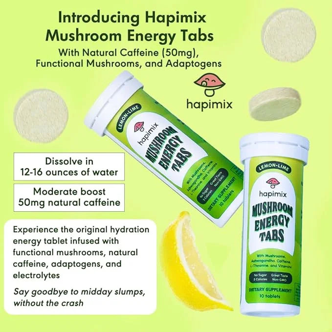 Natural Energy Tablets 8 Powerful 50mg Caffeine 10 Servings