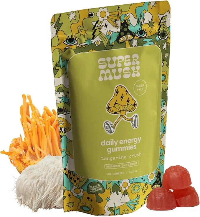 Energy Mushroom Gummies 60 Gummies (30 Servings)