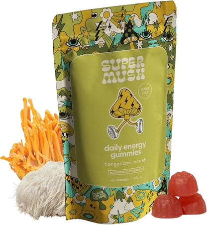 Energy Mushroom Gummies 60 Gummies (30 Servings)