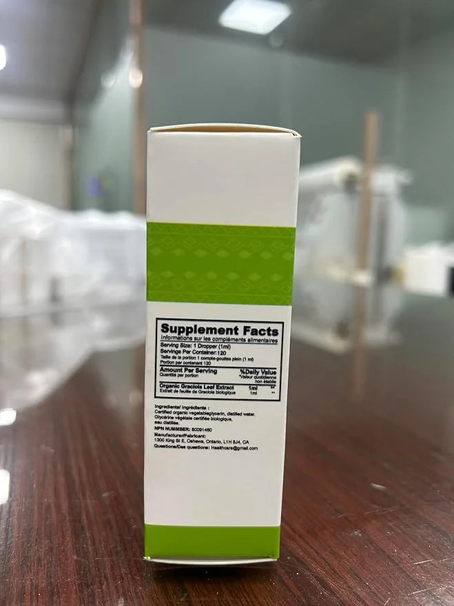 Healpark Soursop Bitters Liquid Graviola Leaf Extract 98% Absorption-1 Absorption-1 Fl