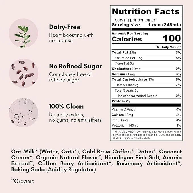 Pop & Bottle, Classic and Matcha Oat Milk Lattes - Reishi and Maitake Mushrooms, Green Tea, Cold Brew, Coffee Berry, MCT O...