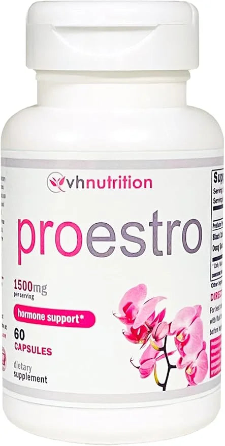 VH Nutrition PROESTRO | Estrogen Support* Supplement for Women | Extra Strength Hormone Balance* for Her | 60 Capsules in ...