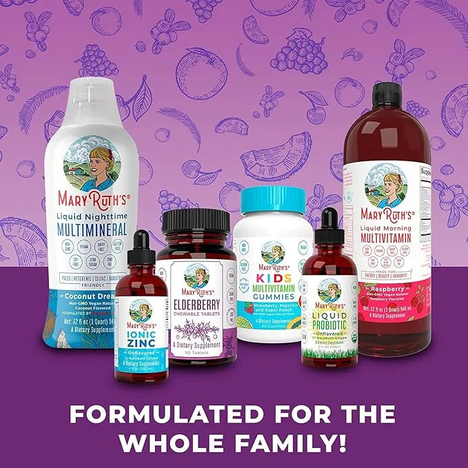 MaryRuth's Elderberry + Vitamin C Chewable Tablets 3 Month 90 Servings