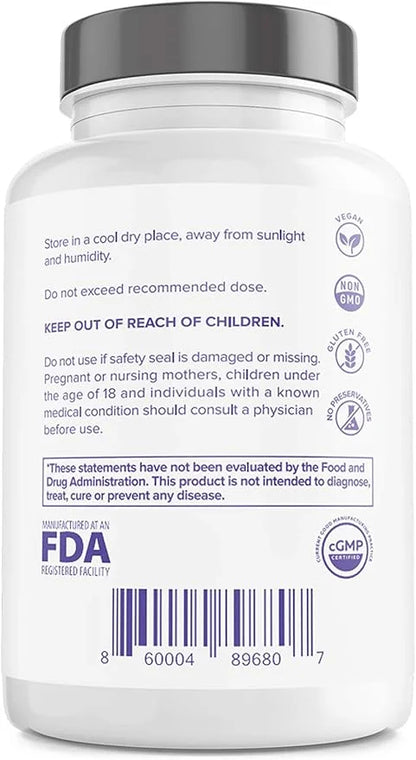 Immune Support Supplement with Vitamin C D3, Glutathione, (60ct) VitaminIQ