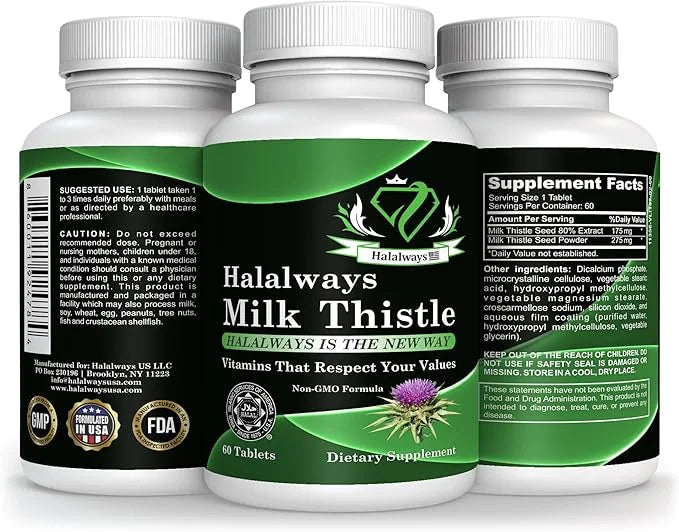 Halalways Milk Thistle Certified Halal Supplement