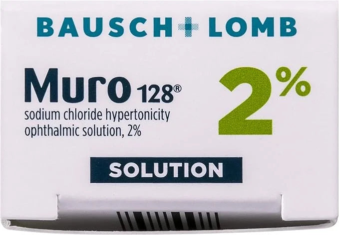 Muro 128 Eye Drops, Temporary Relief 2% Solution, 0.5 Fl