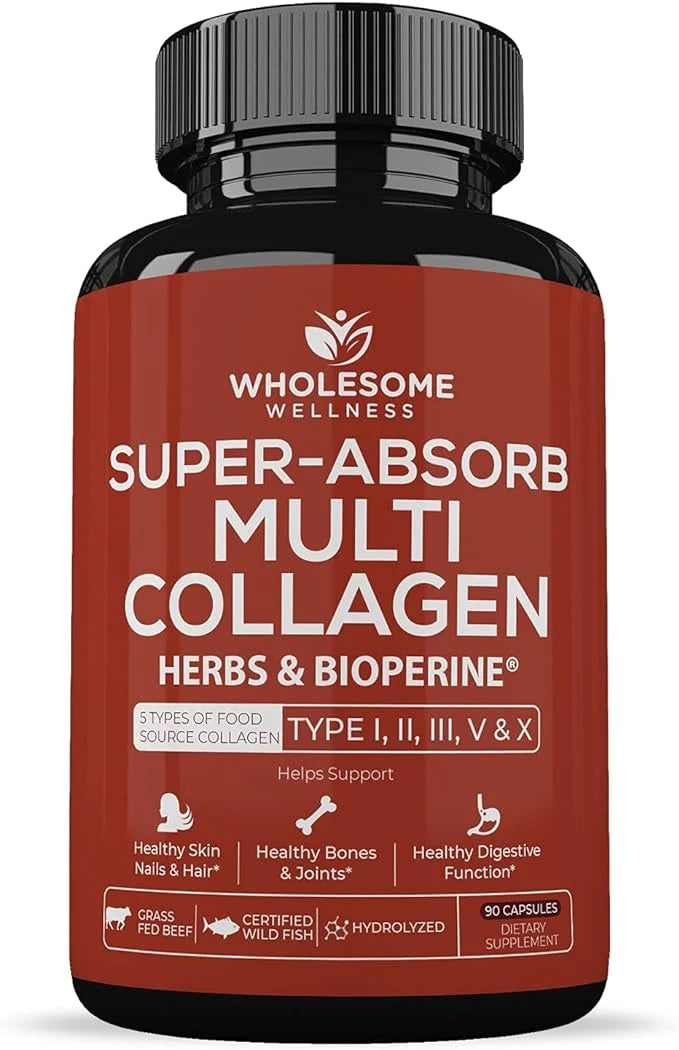Super-Absorb Multi Collagen Pills (Type I (90 Capsules)