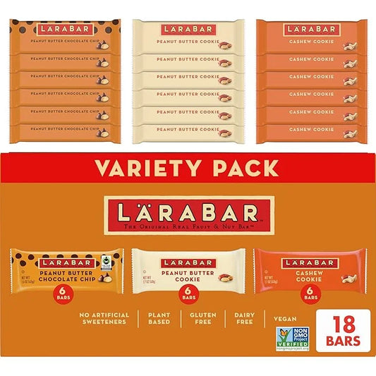 Larabar Variety Pack, Gluten Free Vegan 18 Bars, 1 lb 14 oz