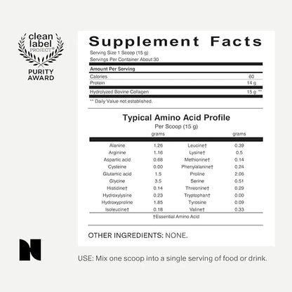 Needed. Expertly-Formulated & Tested Prenatal Hydrolyzed 1lb