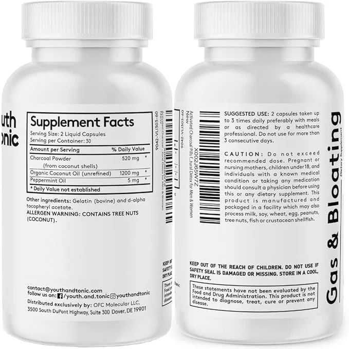 Youth & Tonic Digestion Stomach Support 180 Pills