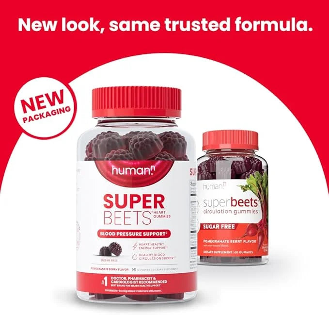 humanN SuperBeets Circulation Gummies 60 Count
