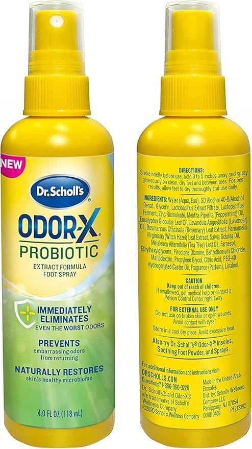 Dr. Scholl's Probiotic Foot Spray 4oz 4 Ounce 2)