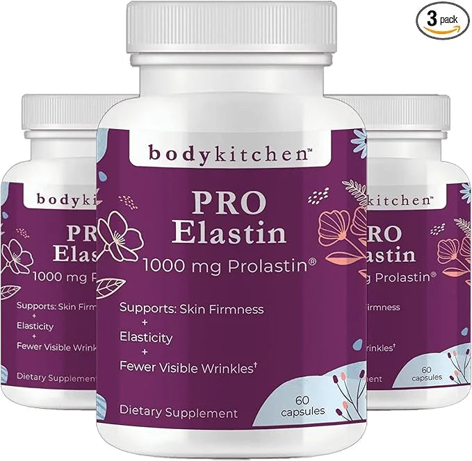 Body Kitchen Pro-Elastin 1000 mg Elastin Supplement, Reduce Signs of Aging, Improved Skin Health, Firmness & Elasticity, F...