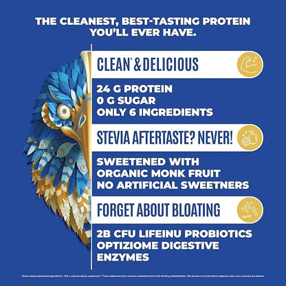 BIRDMAN Falcon Vegan Protein Powder Organic, Stevia & Sugar Free, Plant Based Protein, Low Carb, Dairy Free, Keto, Non Whe...
