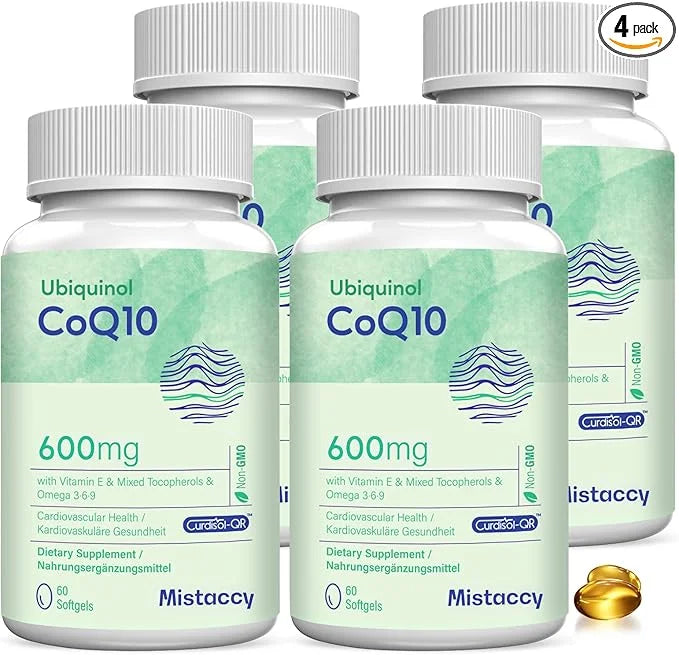 CoQ10 600mg Softgels CoQ10 Ubiquinol 3 6 6 9 9 | 240 Softgels