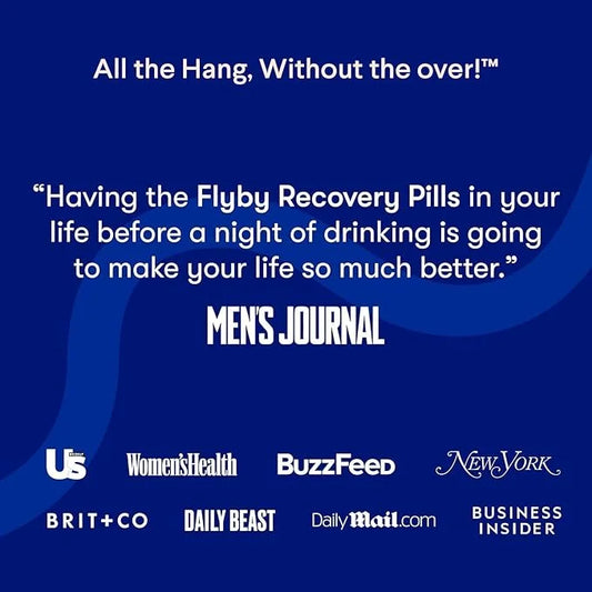 Flyby Recovery Supplement - All The Hang, Without The Over!™ - with Milk Thistle, Vitamin C, Activated Charcoal, and Apple...