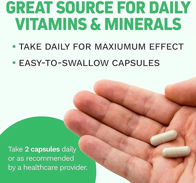 Whole Food Multivitamin for Teens (Boys 62 Superfoods 60 Capsules