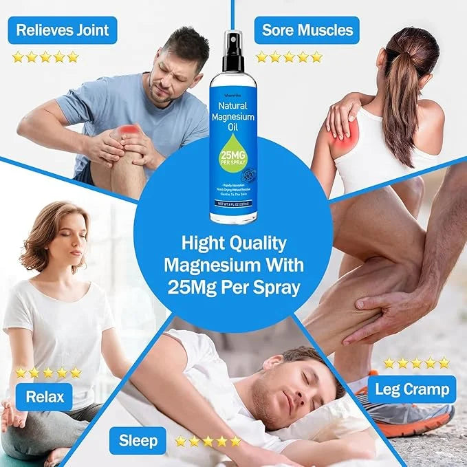 Pure Magnesium Oil Spray for Feet,Ideal Gift for Sleep & Muscle Relaxation,Better Sleep,Rapid Absorption,Quick Drying With...
