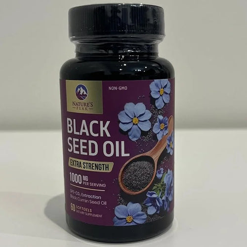 Black Seed Oil 1000mg - Premium Extra Strength Nigella Sativa Black Seed Oil - Black Cumin Seed Oil for Skin, Digestive He...