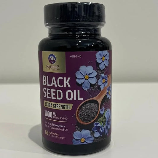 Black Seed Oil 1000mg - Premium Extra Strength Nigella Sativa Black Seed Oil - Black Cumin Seed Oil for Skin, Digestive He...