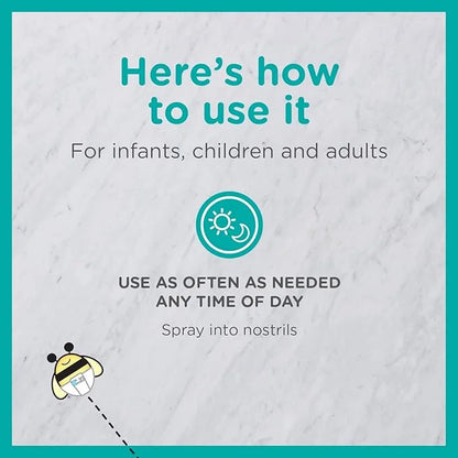 Zarbee's Baby Nasal Saline Spray, Soothing 3Fl Oz 2)