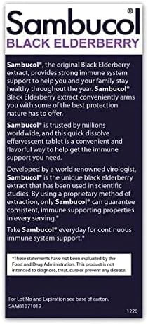 Sambucol Black Elderberry Tablets with Vitamin 15 Tablets