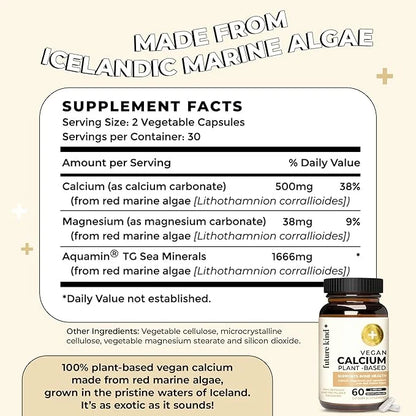 Future Kind Vegan Calcium Supplement (60 Capsules)