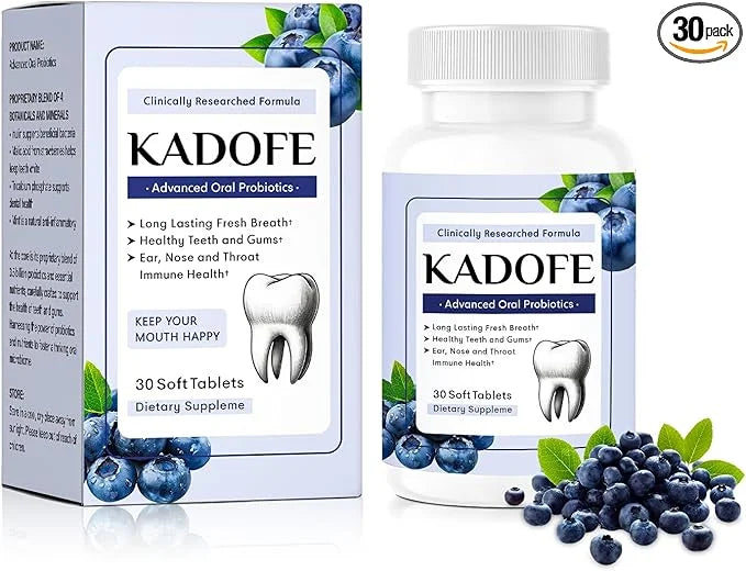 Oral Probiotics for Gums and Teeth Health & Fresh Breath, 3.5 Billion Advanced Oral Probiotics for Mouth Bad Breath, Chewa...