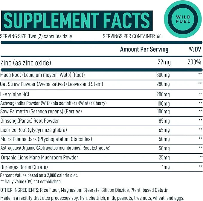 Fertility Supplements For Men Prenatal Vitamin 120Caps for 2 Months