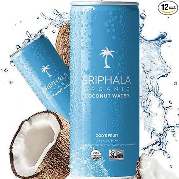 Sriphala Mineral Rich Nutritious Coconut Water Organic – with Fulvic Acid + Electrolyte Water – Non-GMO, Keto, Gluten-Free...