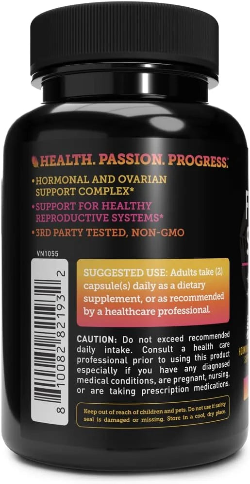 Vela Fertility Support Supplement | + Myo & D-Chiro Inositol + Vitex Berry | Reproductive Support, Hormonal & Ovarian Supp...