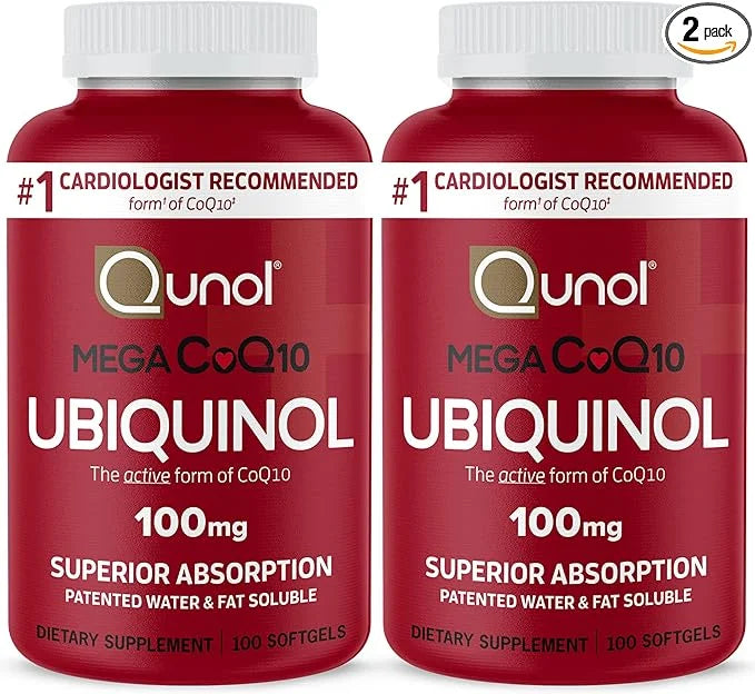 Qunol Mega Ubiquinol CoQ10 100mg Softgels- Q10 for 100 Count 2)