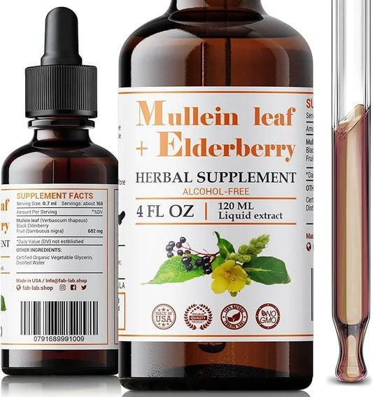 Mullein Leaf Extract with Elderberry 4