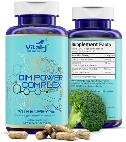 4-in-1 DIM Potent Complex 300mg - Estrogen Balance and Metabolism, Energy & Menopause Support Supplement with Bioperine (x...