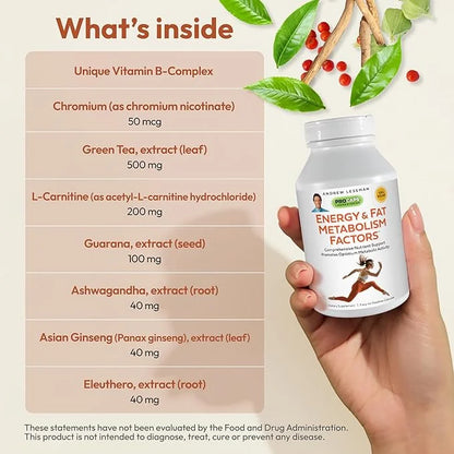 ANDREW LESSMAN Energy & Fat Metabolism 360 Capsules