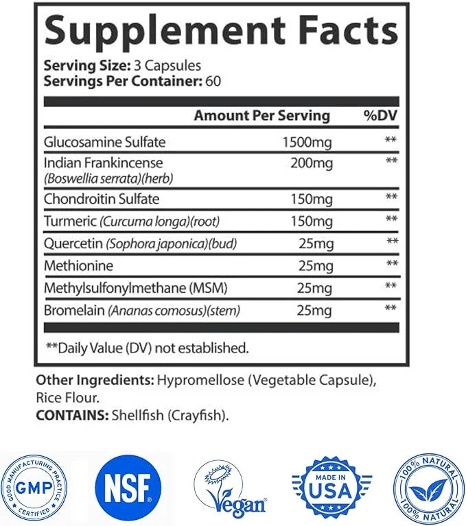 Ultra Joint Non-GMO, Gluten Free Blend 180 Capsules