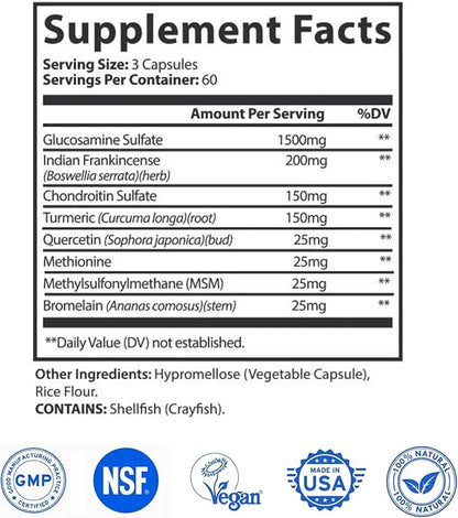 Ultra Joint Non-GMO, Gluten Free Blend 180 Capsules