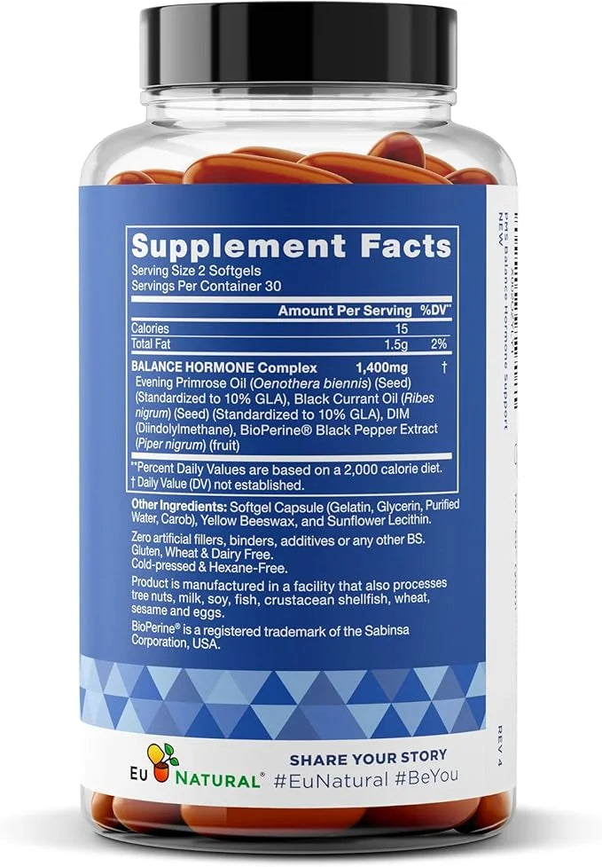 Balance PMS Vitamins for Women - Hormone Balance for Women, Menstrual & PMS Relief - Bloating, Cramping, Mood Swings, Rest...