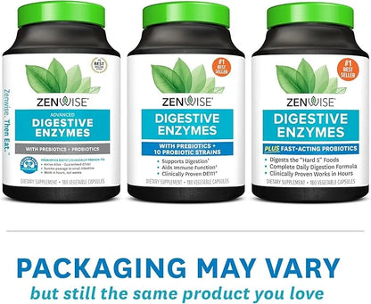 Zenwise Health Digestive Enzymes for Gut Health -180 CT