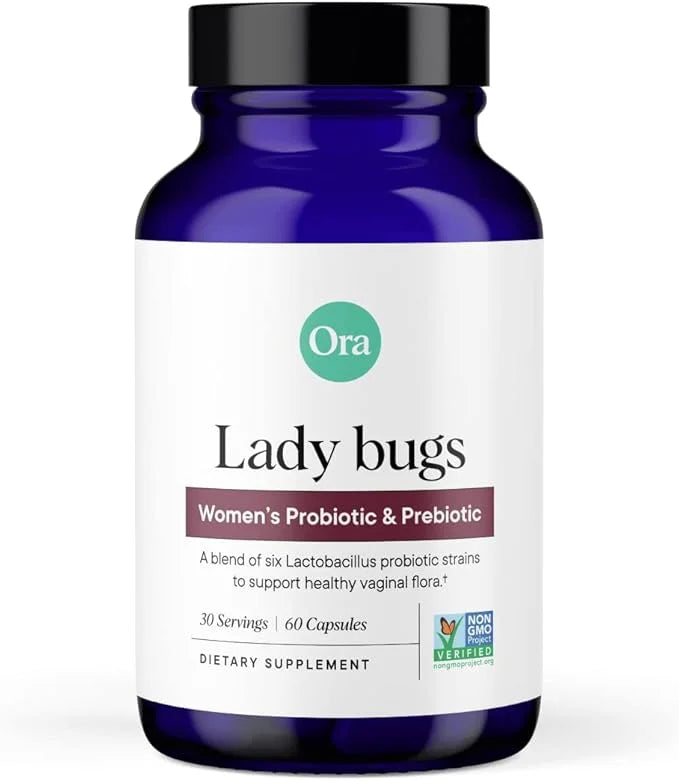 Ora Organic Prebiotics and Probiotics for Women 16 Billion 6 Strains 1 Month 60 Vegan