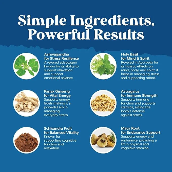 Herbal Adaptogen Mood Support Supplement -120ct