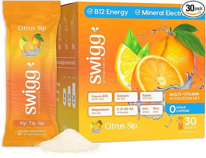 Sugar Free Electrolytes Powder Packets 2500 mcg B12 Powder B6 Keto