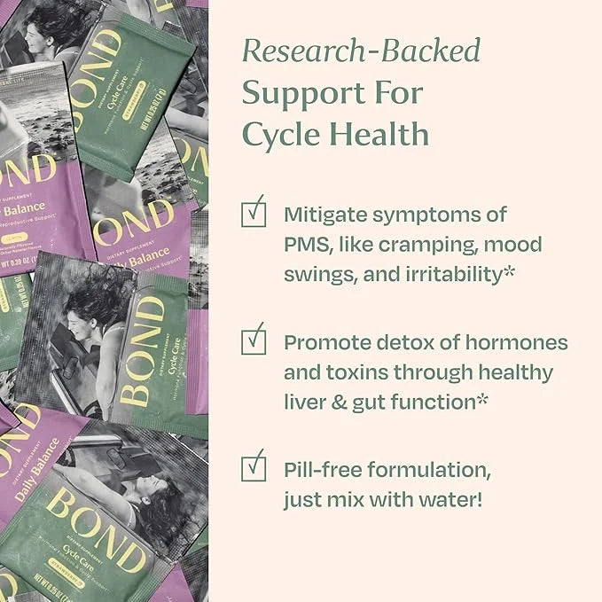 BOND Cycle Care - Hormone Balancing Prenatal Vitamins for Women - Supports PMS, Regular Menstrual Cycles, Mood Swings with...