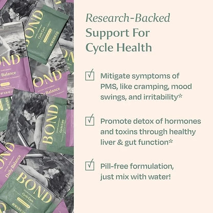 BOND Cycle Care - Hormone Balancing Prenatal Vitamins for Women - Supports PMS, Regular Menstrual Cycles, Mood Swings with...