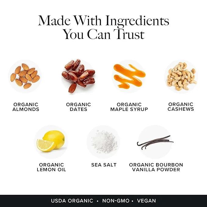 Truvani Plant Based Snack Bars | Lemon Bar 1 Pack | 6g Protein | USDA Organic and Vegan | The Only Bar | Dairy, Soy, and G...